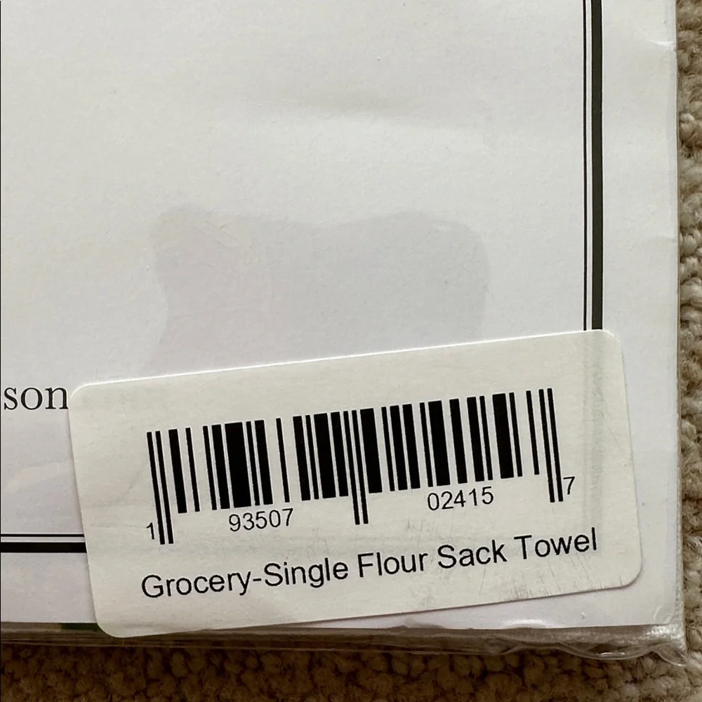 Mary Lake-Thompson Kitchen Flour Sack Dish Towel Holly Berries Watering Can